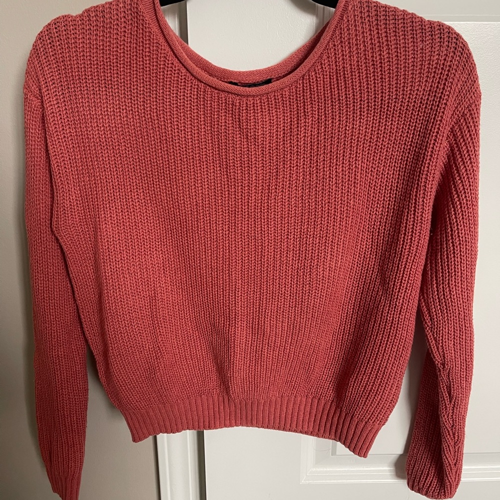 Pink Crop Sweater - Picture 5 of 6